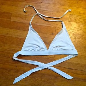 White bikini top